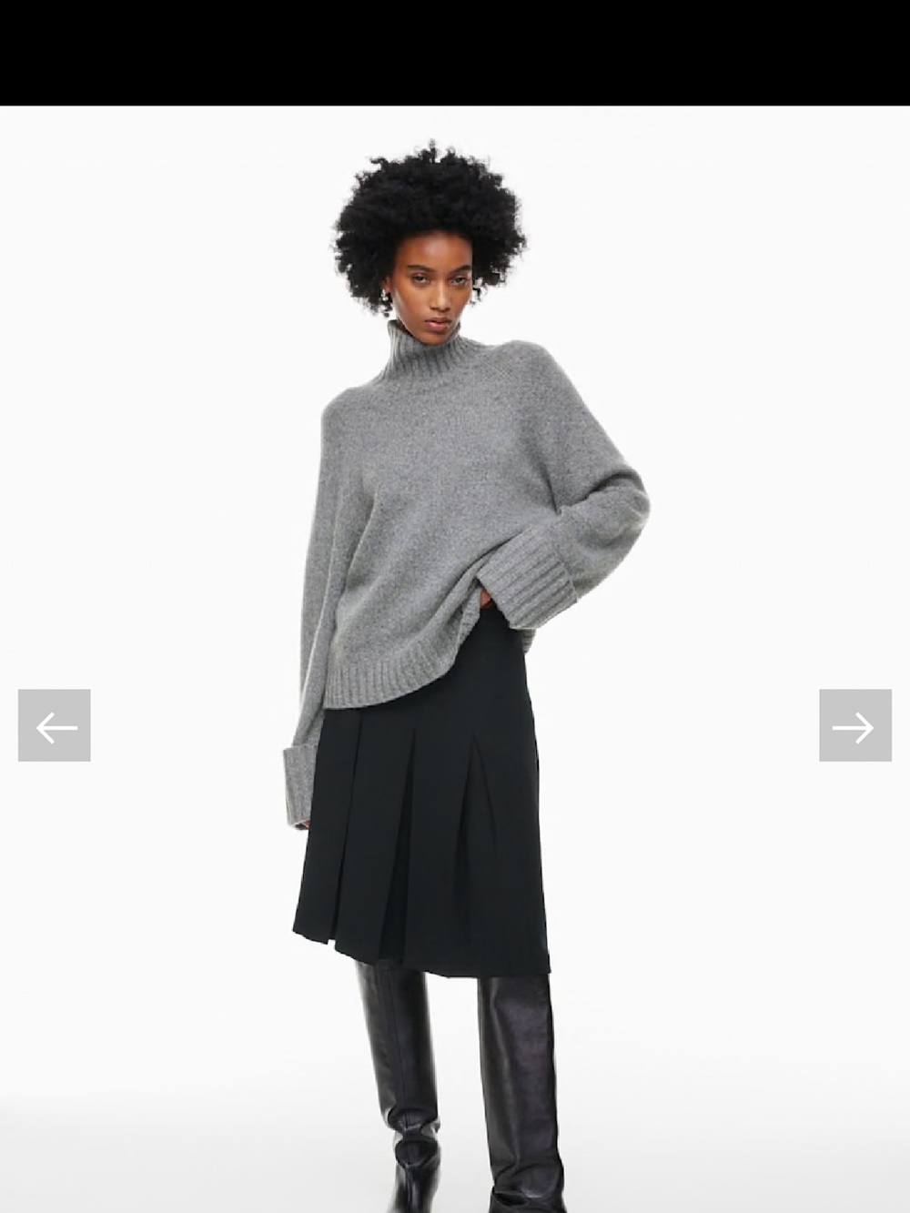 aritzia wilfred Windmill Pleated
Skirt black size 00